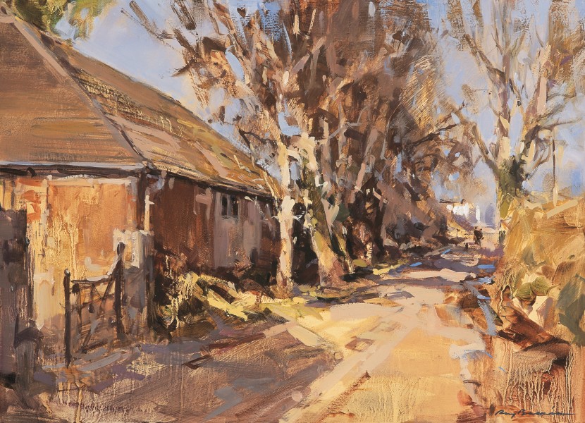 Autumn Sunshine, Maer Lane.jpg